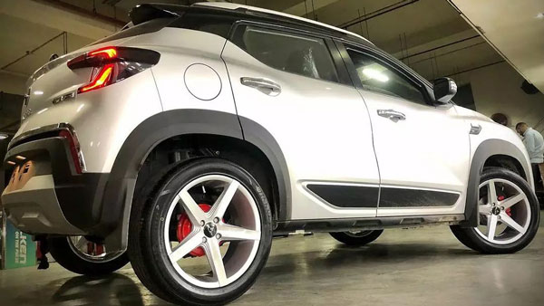 17 ಇಂಚಿನ ಅಲಾಯ್ ವ್ಹೀಲ್‌ನೊಂದಿಗೆ ಮಾಡಿಫೈಗೊಂಡ Renault Kiger ಕಾರು