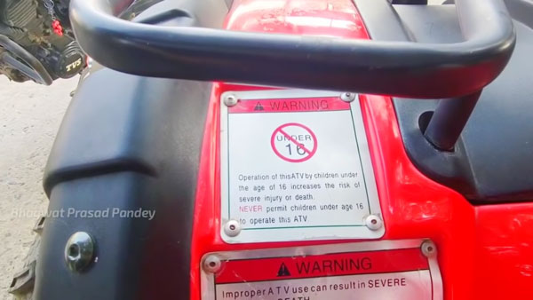 ದಂಡ ವಿಧಿಸುವ ಬದಲು ಎಟಿವಿಯಲ್ಲಿ ಸವಾರಿ ಮಾಡಿದ ಪೊಲೀಸ್ ಅಧಿಕಾರಿ