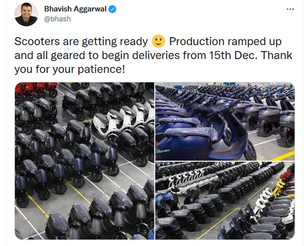 ಕಾಯುವಿಕೆ ಅಂತ್ಯ- ಎಸ್1 ಮತ್ತು ಎಸ್1 ಪ್ರೊ ಸ್ಕೂಟರ್ ವಿತರಣೆಗೆ ಸಿದ್ದವಾದ ಓಲಾ ಎಲೆಕ್ಟ್ರಿಕ್