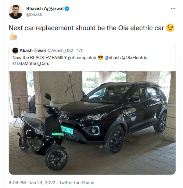 ಇವಿ ಸ್ಕೂಟರ್ ನಂತರ ಇವಿ ಕಾರುಗಳ ಬಿಡುಗಡೆಗೆ ಸಿದ್ದವಾಗುತ್ತಿದೆ ಓಲಾ ಎಲೆಕ್ಟ್ರಿಕ್