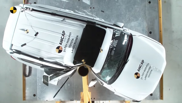 ಕ್ರ್ಯಾಶ್ ಟೆಸ್ಟ್‌ನಲ್ಲಿ ಗರಿಷ್ಠ ರೇಟಿಂಗ್ ಪಡೆದುಕೊಂಡ ಹೊಸ Toyota Land Cruiser ಎಸ್‍ಯುವಿ