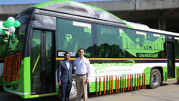 ಫೇಮ್ 2 ಯೋಜನೆ ಅಡಿ 40 ಎಲೆಕ್ಟ್ರಿಕ್ ಬಸ್‌ಗಳನ್ನು ಖರೀದಿಸಿದ ಚಂಡೀಗಢ ಸಾರಿಗೆ ಇಲಾಖೆ 