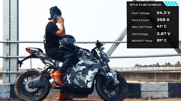 40 ಡಿಗ್ರಿ ಬಿಸಿಲಿನಲ್ಲಿ ದೇಶದ ಮೊದಲ ಹೈ ಸ್ಪೀಡ್ ಎಲೆಕ್ಟ್ರಿಕ್ ಬೈಕ್‌ನ ಪರೀಕ್ಷೆ 