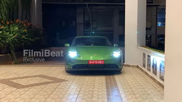 ಐಷಾರಾಮಿ ಪೋರ್ಷೆ ಎಲೆಕ್ಟ್ರಿಕ್ ಕಾರು ಟೆಸ್ಟ್ ಡ್ರೈವ್ ಮಾಡಿದ ಮೆಗಾಸ್ಟಾರ್ ಮಮ್ಮುಟ್ಟಿ