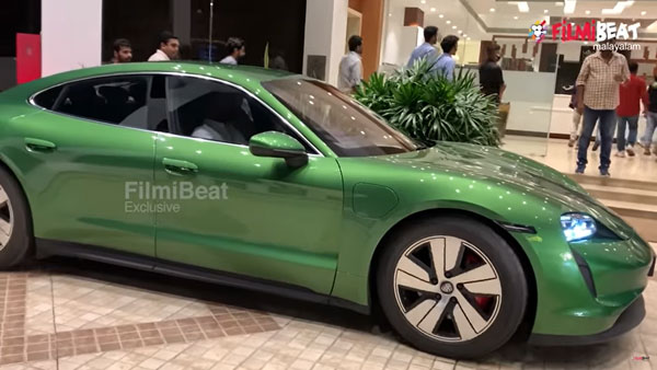 ಐಷಾರಾಮಿ ಪೋರ್ಷೆ ಎಲೆಕ್ಟ್ರಿಕ್ ಕಾರು ಟೆಸ್ಟ್ ಡ್ರೈವ್ ಮಾಡಿದ ಮೆಗಾಸ್ಟಾರ್ ಮಮ್ಮುಟ್ಟಿ