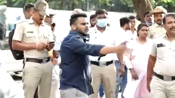 ಟ್ರಾಫಿಕ್‌ ಪೊಲೀಸರೊಂದಿಗೆ ಶಾಸಕ ಲಿಂಬಾವಳಿ ಪುತ್ರಿ ಕಿರಿಕ್: ನಿಯಮ ಉಲ್ಲಂಘಿಸಿದ್ದಲ್ಲದೇ ದಬ್ಬಾಳಿಕೆ