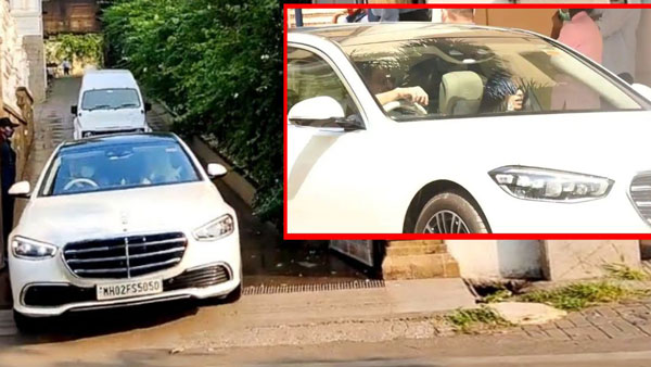 ತಮ್ಮ ಹೊಸ ಐಷಾರಾಮಿ ಮರ್ಸಿಡಿಸ್ ಬೆಂಝ್ ಕಾರಿನಲ್ಲಿ ಕಾಣಿಸಿಕೊಂಡ ಶಾರುಖ್ ಖಾನ್