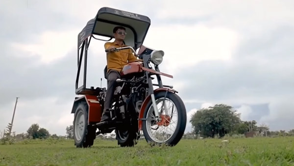ಸಣ್ಣ ಕೃಷಿಕರಿಗಾಗಿ 'ಬುಲೆಟ್ ಟ್ರಾಕ್ಟರ್‌' ನಿರ್ಮಿಸಿದ ತ್ರಿಶೂಲ್ ಫಾರ್ಮ್ ಮಾಸ್ಟರ್
