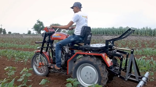 ಸಣ್ಣ ಕೃಷಿಕರಿಗಾಗಿ 'ಬುಲೆಟ್ ಟ್ರಾಕ್ಟರ್‌' ನಿರ್ಮಿಸಿದ ತ್ರಿಶೂಲ್ ಫಾರ್ಮ್ ಮಾಸ್ಟರ್
