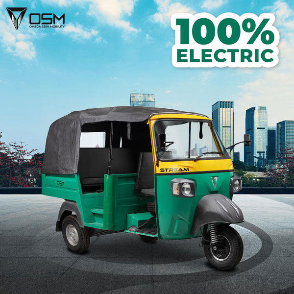 ಅಧಿಕ ಮೈಲೇಜ್, ಕಡಿಮೆ ಬೆಲೆಯೊಂದಿಗೆ ಬಿಡುಗಡೆಯಾದ ಒಮೆಗಾ ಸ್ಟ್ರೀಮ್ ಎಲೆಕ್ಟ್ರಿಕ್ ಆಟೋ 