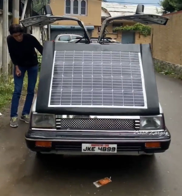 ಇಂಧನ ಖರ್ಚಿಲ್ಲದ ಸೋಲಾರ್ ಕಾರ್ ಅಭಿವೃದ್ಧಿಪಡಿಸಿದ ಶಿಕ್ಷಕ: ಶ್ಲಾಘಿಸಿದ ಆನಂದ್ ಮಹೀಂದ್ರಾ 