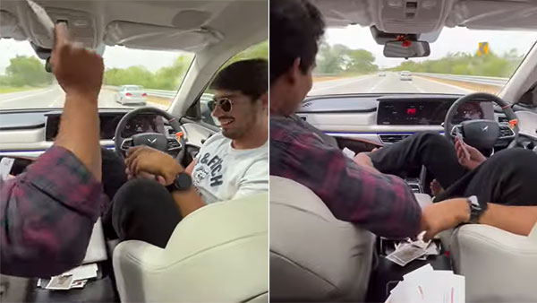 ADAS ತಂತ್ರಜ್ಞಾನ ಪರೀಕ್ಷಿಸಲು XUV 700 ನಲ್ಲಿ ಸ್ಟೀರಿಂಗ್ ಬಿಟ್ಟು ಜೂಜಾಡಿದ ಚಾಲಕ: ವಿಡಿಯೋ ವೈರಲ್ 