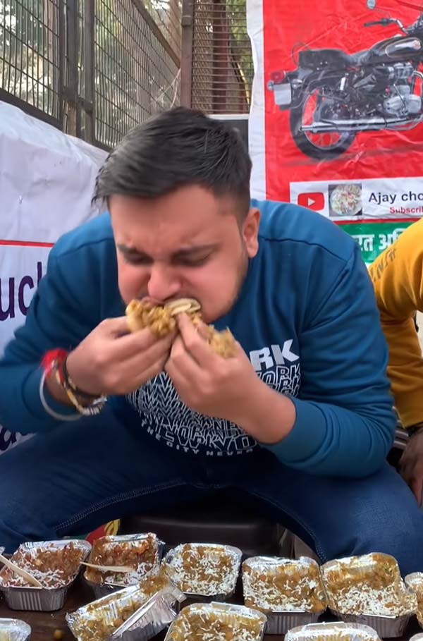 21 ಪ್ಲೇಟ್ ಚೋಲೆ ಕುಲ್ಚೆ ತಿಂದು ಬುಲೆಟ್ ಬೈಕ್ ಗೆದ್ದ ಯುವಕ: ಆದ್ರೆ ಬಹುಮಾನ ಕೈಬಿಟ್ಟ, ಕಾರಣ ಇಲ್ಲಿದೆ! 