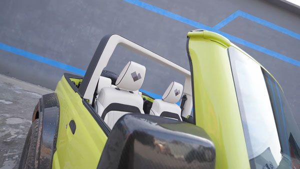 ಮಾಡಿಫೈಗೊಂಡು ಮಿಂಚುತ್ತಿದೆ ಸುಜುಕಿ ಜಿಮ್ನಿ ಕನ್ವರ್ಟಿಬಲ್ ವರ್ಷನ್