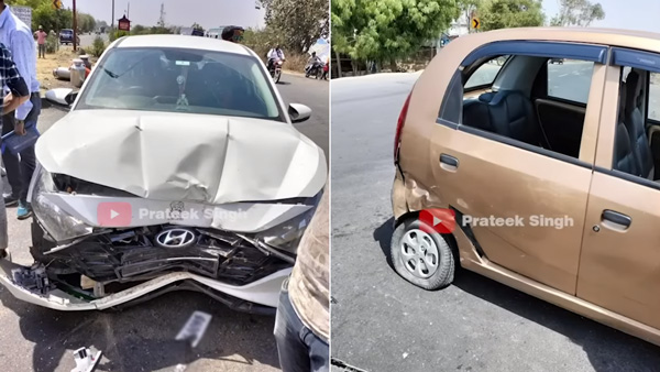 Cars Accident: 120 ಕಿ.ಮೀ ವೇಗದಲ್ಲಿ ಟಾಟಾ ನ್ಯಾನೋಗೆ ಡಿಕ್ಕಿ ಹೊಡೆದ ಹ್ಯುಂಡೈ i20... ಏನ್ ಗಟ್ಟಿರಿ!