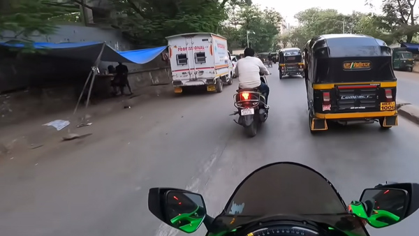 NTorq Rider Challenges Ninja ZX-10R,