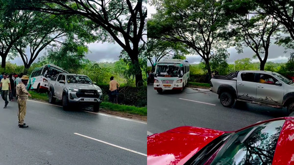 viral-video-toyota-hilux-towed-bus-slipped-into-ditch-road