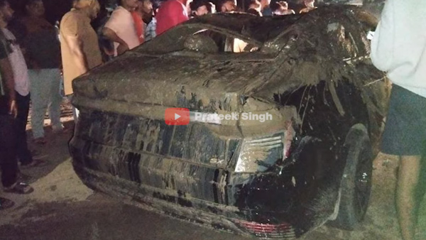 new-hyundai-verna-car-accident-on-delivery