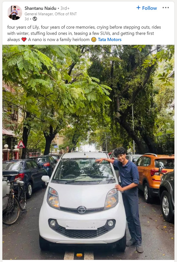 Emotional Post About Tata Nano