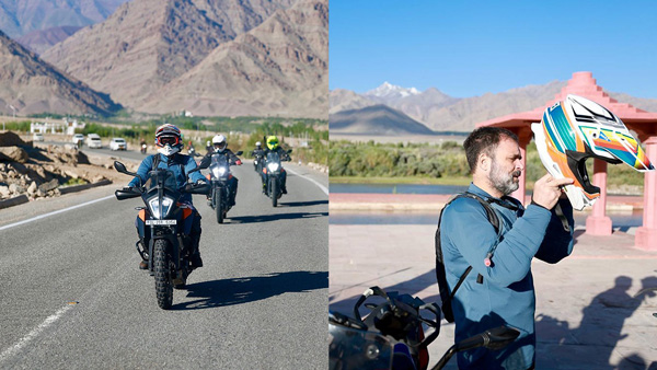 Rahul Gandhi KTM Bike Ride