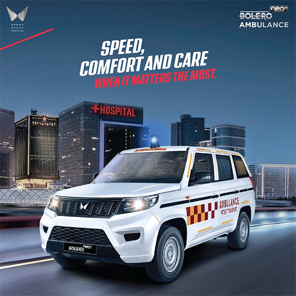 mahindra-unveils-bolero-neo-ambulance-price-features