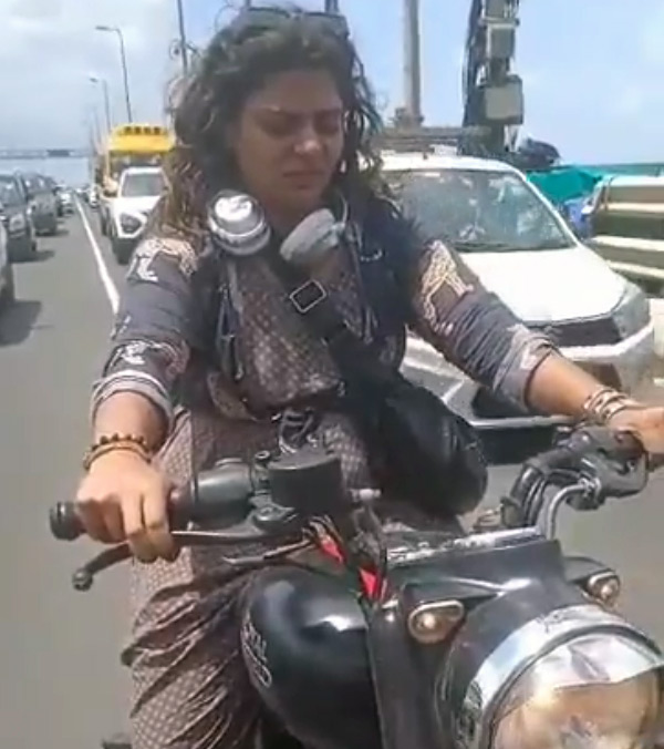 royal-enfield-woman-biker-arrested-mumbai