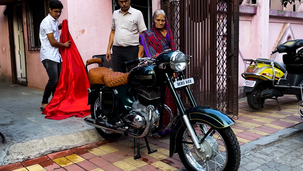 Old Bike and Gifts It to Her Grandchildren