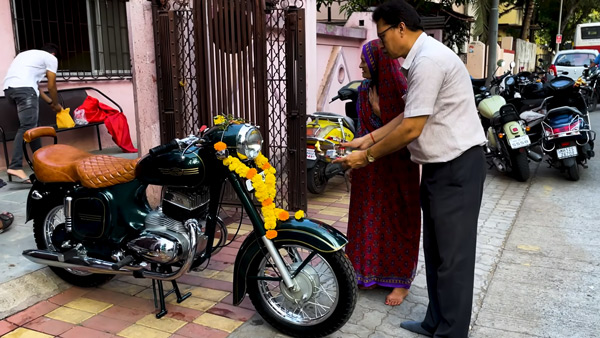 Old Bike and Gifts It to Her Grandchildren
