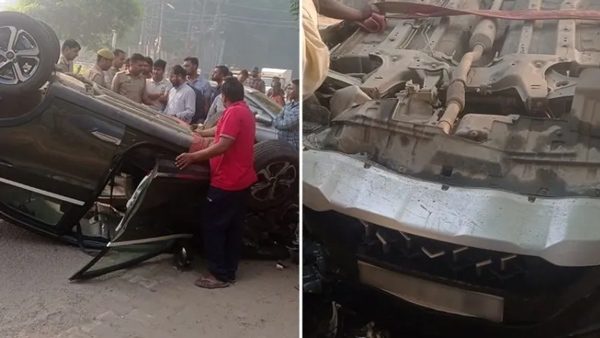 ಪುಟ್ಟ ಹ್ಯುಂಡೈ ಐ20, ಟಾಟಾ ನೆಕ್ಸಾನ್‌ಗೆ ಡಿಕ್ಕಿ: ಮಕಾಡೆ ಬಿದ್ದ ನೆಕ್ಸಾನ್‌, ಎಲ್ಲ ಪ್ರಯಾಣಿಕರು ಸೇಫ್.. ವಿಡಿಯೋ ನೋಡಿ