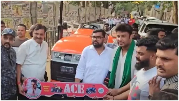 Actor Darshan Birthday: A Fan Gifted Tractor Details 