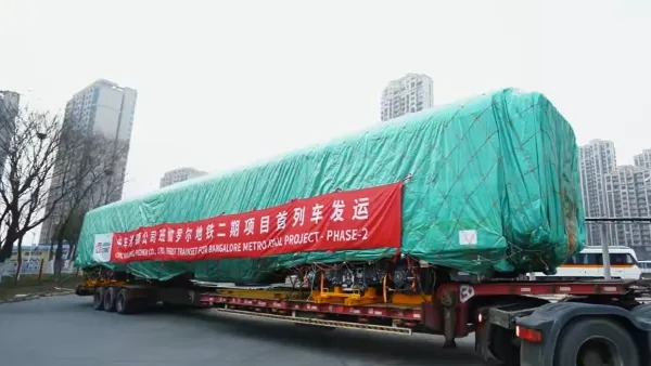 First driverless, China Metro Train Arrives in Bengaluru: Runs In Yellow Line