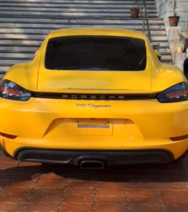 police-impounded-an-expensive-car-that-was-running-without-a-number-plate