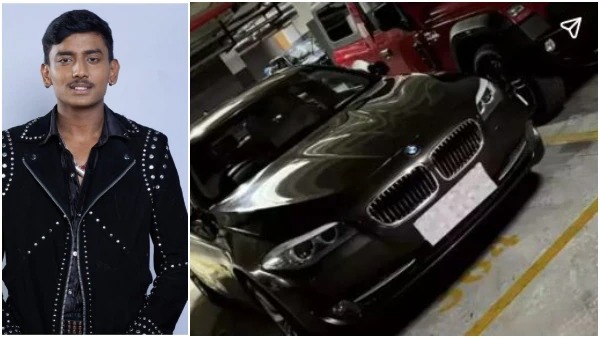 Sandalwood Star Rakshak Bullet Added BMW Sedan Into His Car Collection