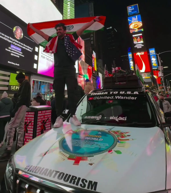 youtuber-reached-america-in-a-mahindra-scorpio-n-indian-flag-in-times-square