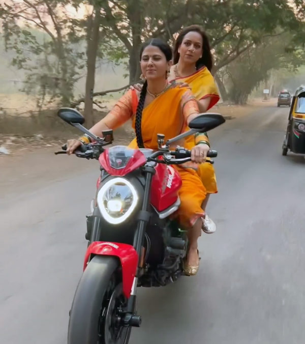 Daisy Bopanna Riding Her New Ducati Superbike