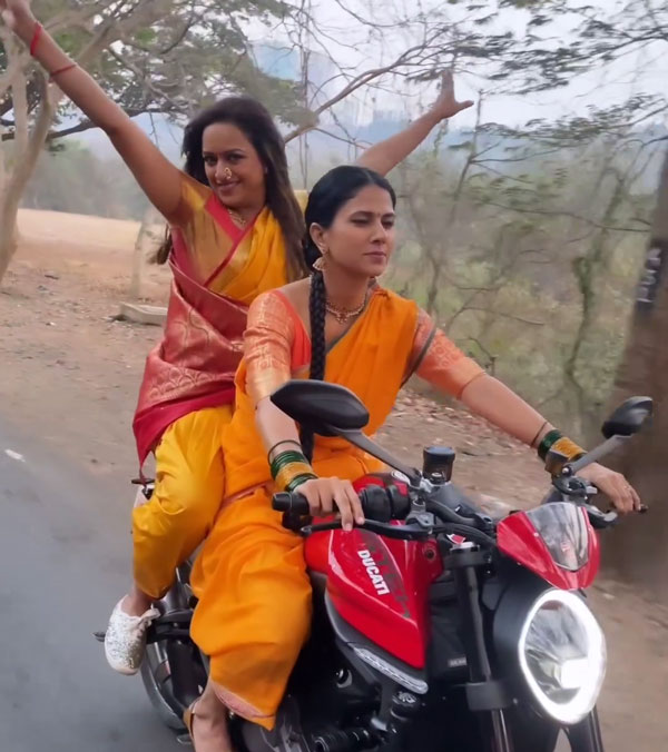 Daisy Bopanna Riding Her New Ducati Superbike