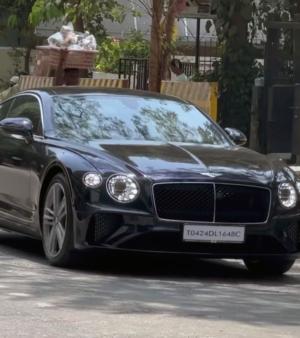 Bollywood Star Ranbir Kapoor Spotted In His New Bentley Continental GT Luxury Car