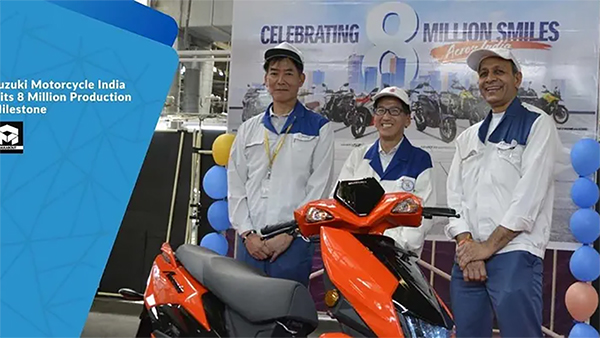 Suzuki Sold 8 Million Two Wheelers In Indian Market