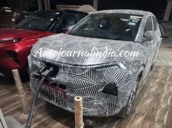 Tata Curvv Electric Car Spied Again In Charging Station Expected Range And Price