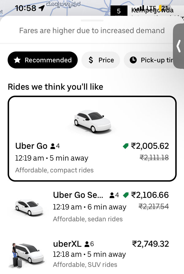 Woman Shocked To See Uber Cab Rate More Than Flight Ticket Netizens Give Suggestion Use BMTC Bus