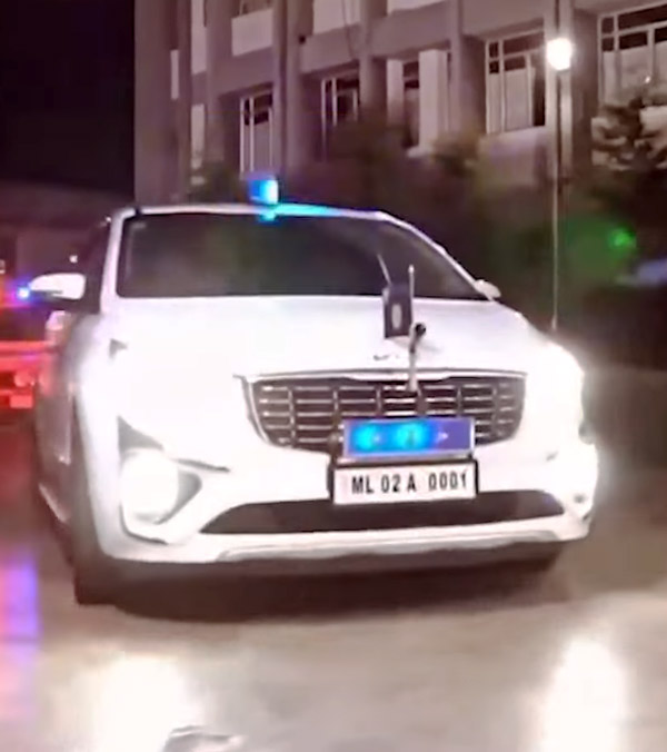 DGP Caught Using Fake Number Plate on Kia Carnival Luxury MPV