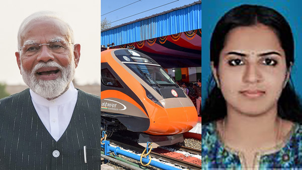 Vande Bharat express Loco Pilot Aiswarya S Menon Invited PM Modi Oath Ceremony