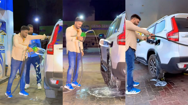 Man spills diesel on Mahindra Scorpio N for Instagram reel police arrested