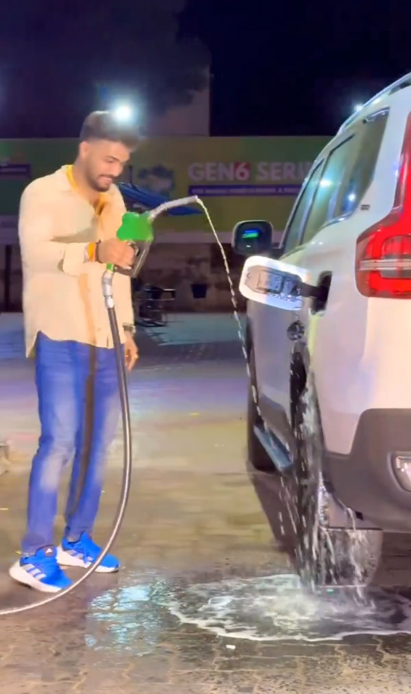 Man spills diesel on Mahindra Scorpio N for Instagram reel police arrested