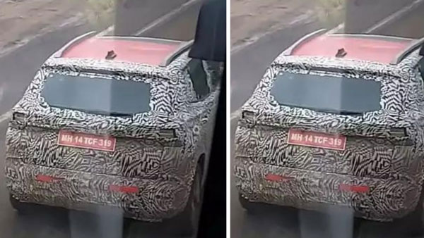 Skoda Kylaq Car Spotted Again Sunroof Confirmed Details