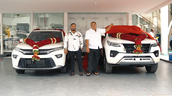 toyota-fortuner-and-hyryder-father-son-taken-delivery-same-day