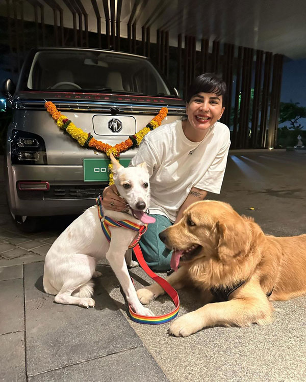 actress-kirti-kulhari-bought-new-mg-comet-ev