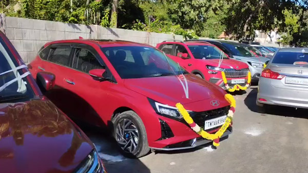 Chennai Company Gifts 28 Cars And 29 Two Wheelers For Employees Nexon Brezza to Jupiter