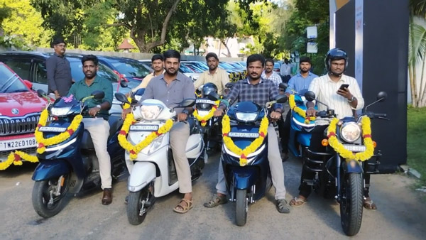 Chennai Company Gifts 28 Cars And 29 Two Wheelers For Employees Nexon Brezza to Jupiter
