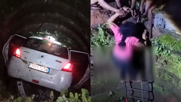 maruti-suzuki-swift-fell-into-well-couple-escape